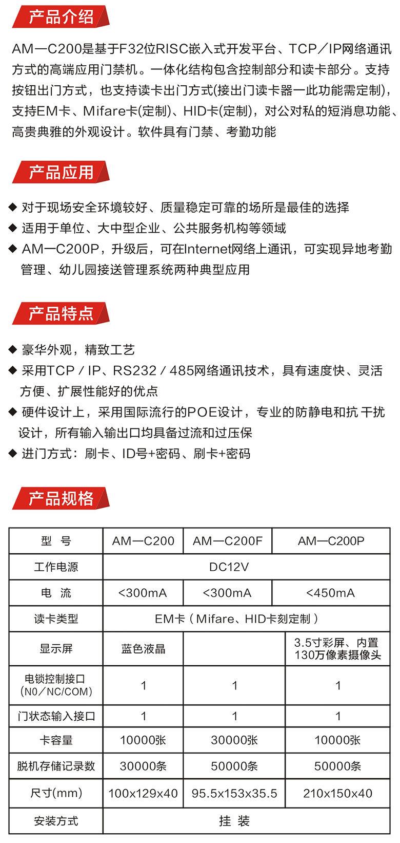 一体化门禁机(图1)